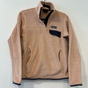 Patagonia Women’s Re-tool Snap-t Fleece Pullover size small  tan/camel